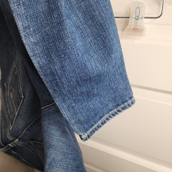 AG Adriano Goldschmied Stevie Ankle Slim Straight Jeans Distressed 29R - Picture 11 of 11